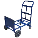 Carreta Doble Servicio Cuatro Ruedas 300 KG Espaldar Plano